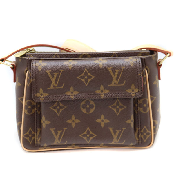 10057 1 Louis Vuitton Viva Cite PM Shoulder Bag Canvas Brown