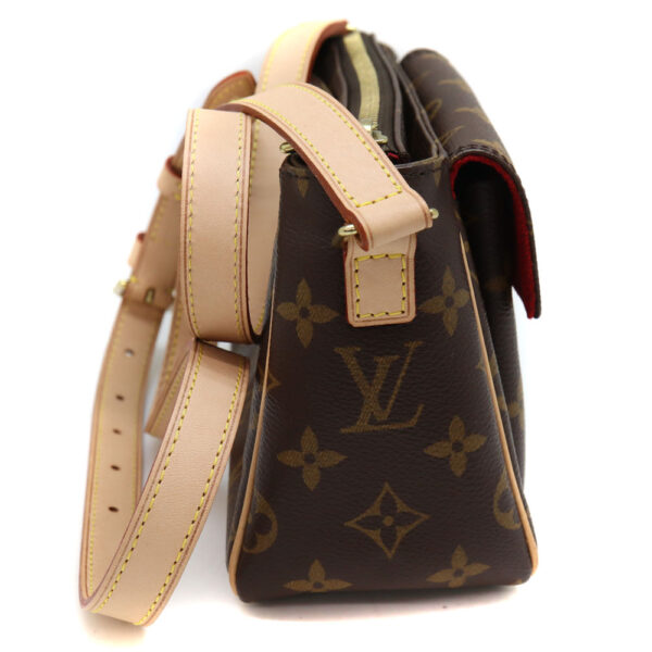 10057 4 Louis Vuitton Viva Cite PM Shoulder Bag Canvas Brown