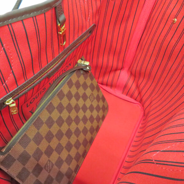 1007 Louis Vuitton Neverfull MM Damier Ebene Tote Bag Brown