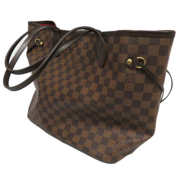 1011 Louis Vuitton Neverfull MM Damier Ebene Tote Bag Brown