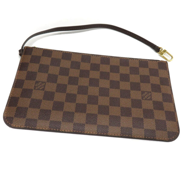 1012 Louis Vuitton Neverfull MM Damier Ebene Tote Bag Brown