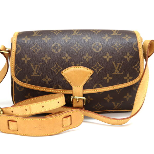 10173 1 Louis Vuitton Sologne Shoulder Bag Monogram Canvas Brown