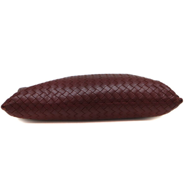 10223 5 Bottega Veneta Clutch Bag Leather Bordeaux