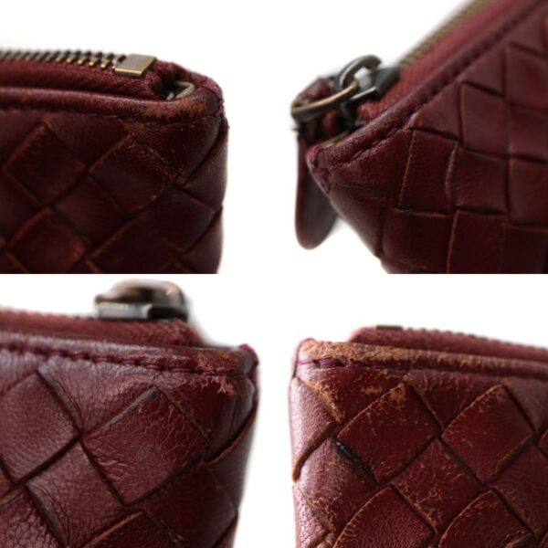 10223 9 Bottega Veneta Clutch Bag Leather Bordeaux