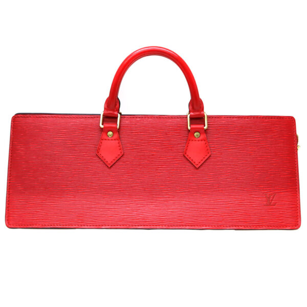 10250 1 Louis Vuitton Sac Triangle Handbag Leather Red