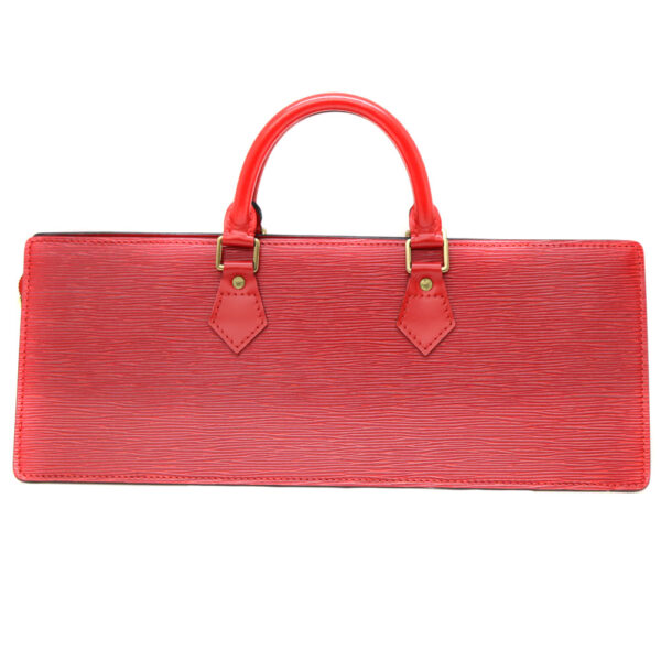 10250 2 Louis Vuitton Sac Triangle Handbag Leather Red