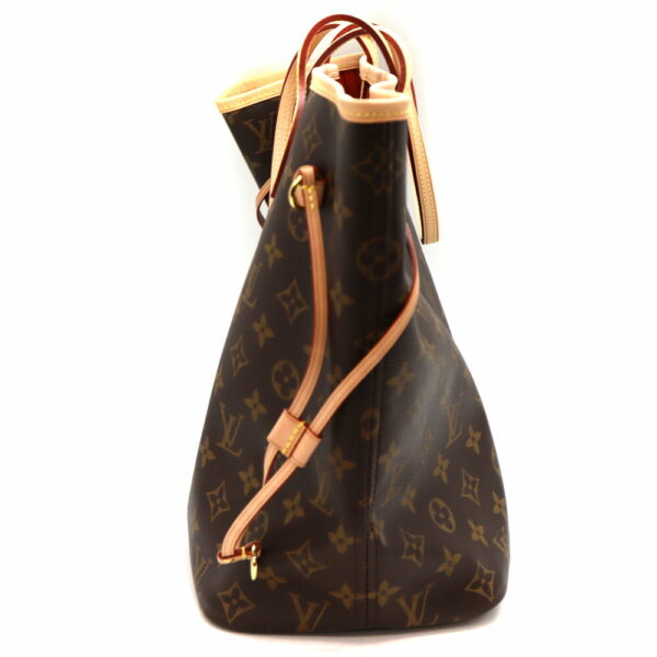 10291 3 Louis Vuitton Neverfull MM Tote Bag Canvas Brown