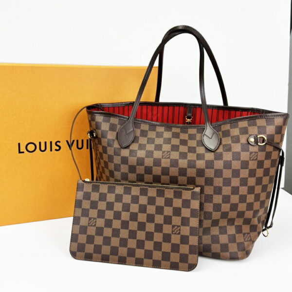 10337 1 Louis Vuitton Neverfull MM Tote Bag Ebene Canvas