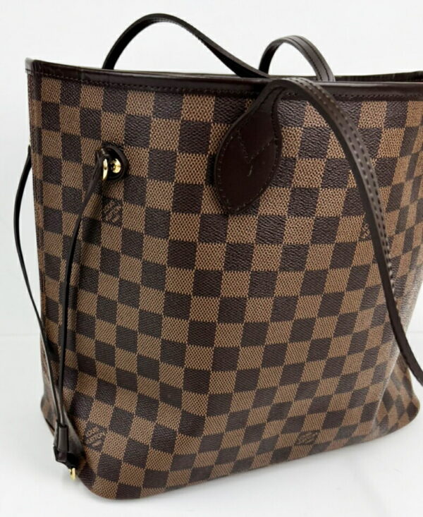 10337 2 Louis Vuitton Neverfull MM Tote Bag Ebene Canvas