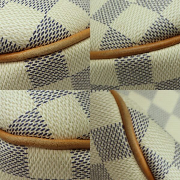 1036 12 Louis Vuitton Galliera PM One Handle Bag Damier Canvas White