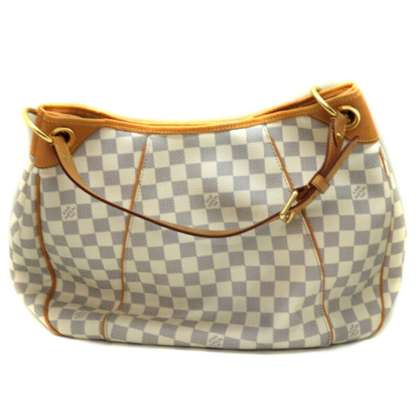 1036 2 Louis Vuitton Galliera PM One Handle Bag Damier Canvas White