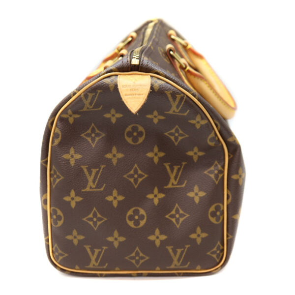 10436 3 Louis Vuitton Speedy 30 Handbag Canvas Brown