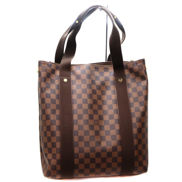 10479 2 Louis Vuitton Cabas Beaubourg Bag Damier Canvas Brown