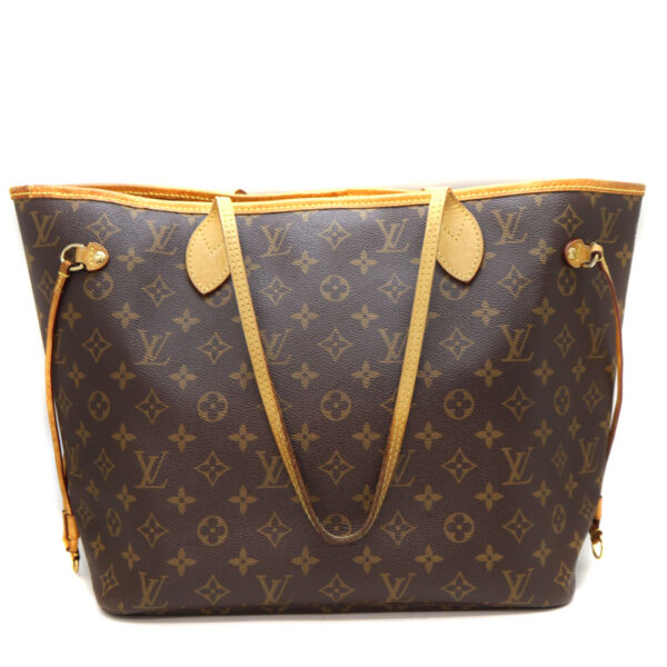 10576 2 Louis Vuitton Neverfull MM Tote Bag Monogram