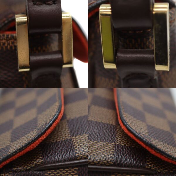 1064 8 Louis Vuitton Recoleta Damier Canvas Shoulder Bag Brown