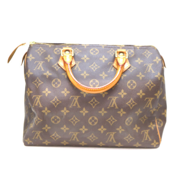 10754 2 Louis Vuitton Speedy 30 Handbag Canvas Brown