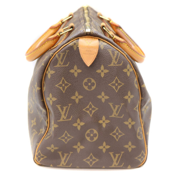 10754 3 Louis Vuitton Speedy 30 Handbag Canvas Brown