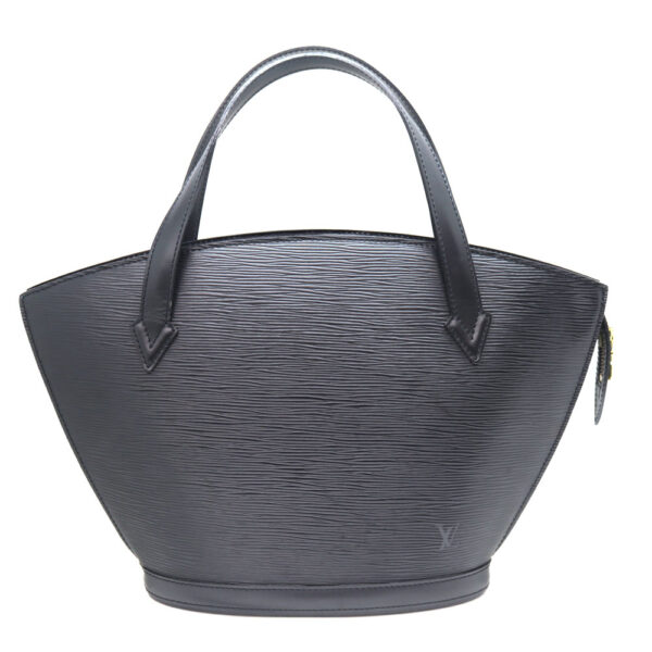 1076 1 Louis Vuitton Saint Jacques Epi Leather Tote Bag Black