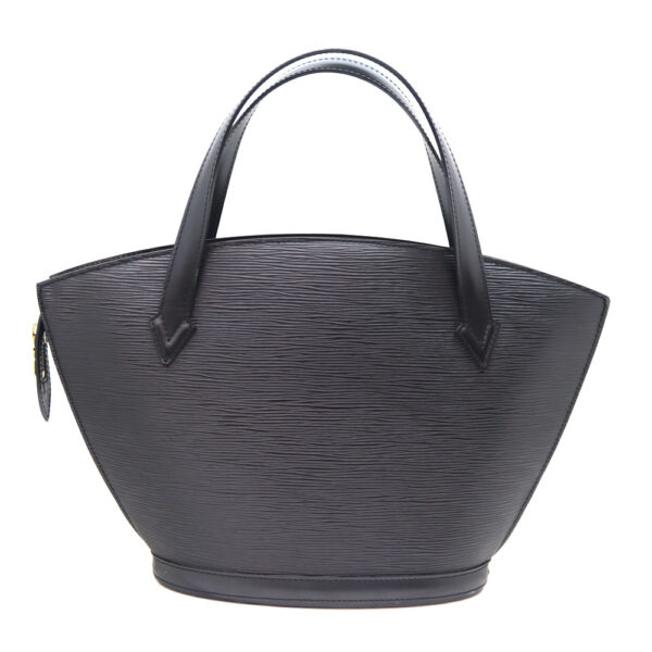 1076 2 Louis Vuitton Saint Jacques Epi Leather Tote Bag Black