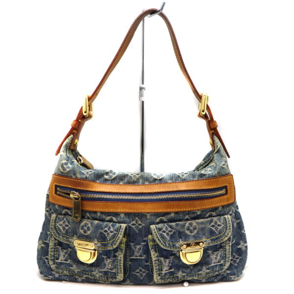 10792 1 Louis Vuitton Baggy PM Shoulder Bag Monogram Denim Blue