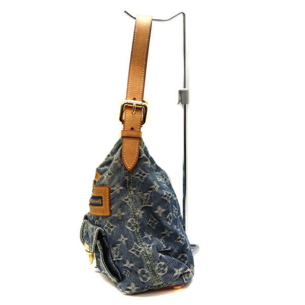 10792 3 Louis Vuitton Baggy PM Shoulder Bag Monogram Denim Blue