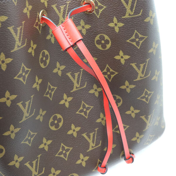 10871 9 Louis Vuitton Neo Noe 2Way Bag Canvas Red