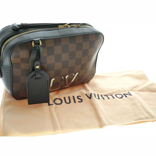 11 Louis Vuitton Santa Monica Shoulder Bag Damier Canvas Brown Black