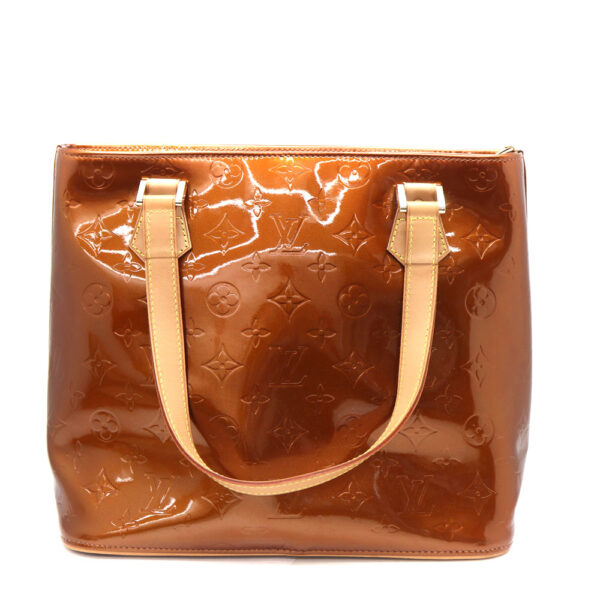 1104 1 Louis Vuitton Houston Monogram Vernis Handbag Brown