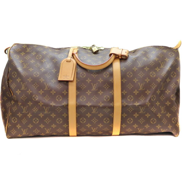 11175 1 Louis Vuitton Keepall 60 Bag Monogram Canvas Brown