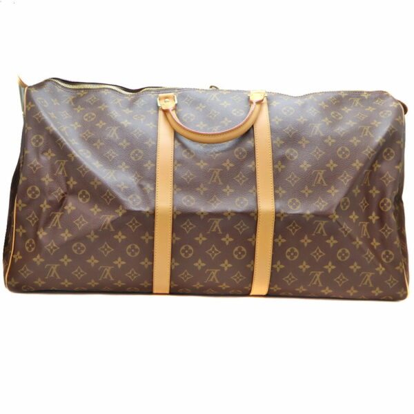 11175 2 Louis Vuitton Keepall 60 Bag Monogram Canvas Brown