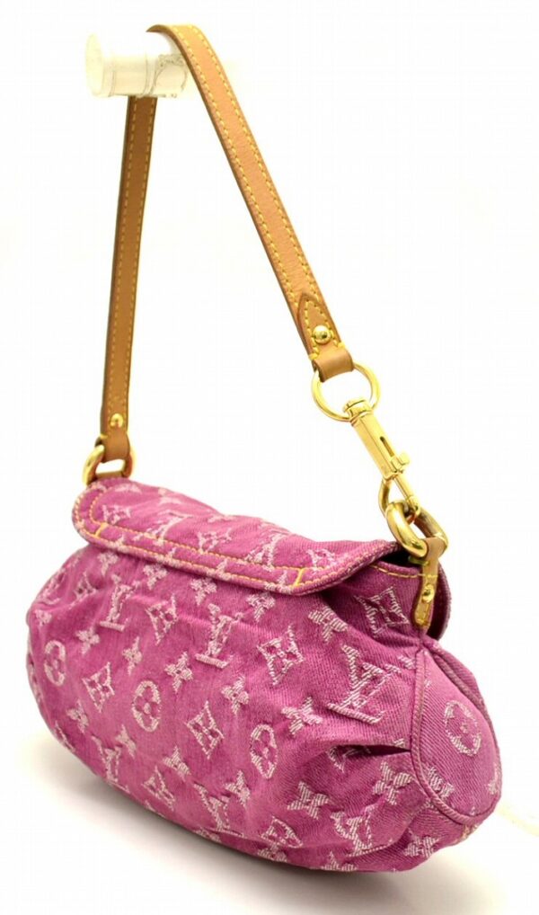 11221672 1 Louis Vuitton Monogram Denim Mini Pleaty Handbag Pink