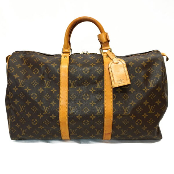 11355 1 Louis Vuitton Keepall 50 Monogram Bag Brown