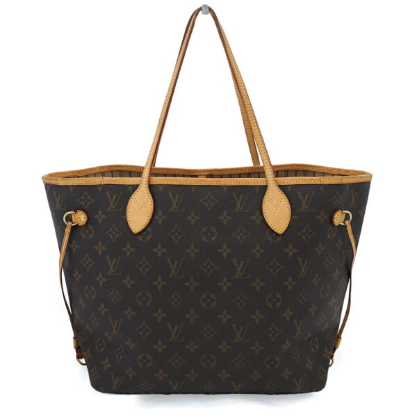 11358 1 Louis Vuitton Neverfull MM Monogram Tote Bag Brown