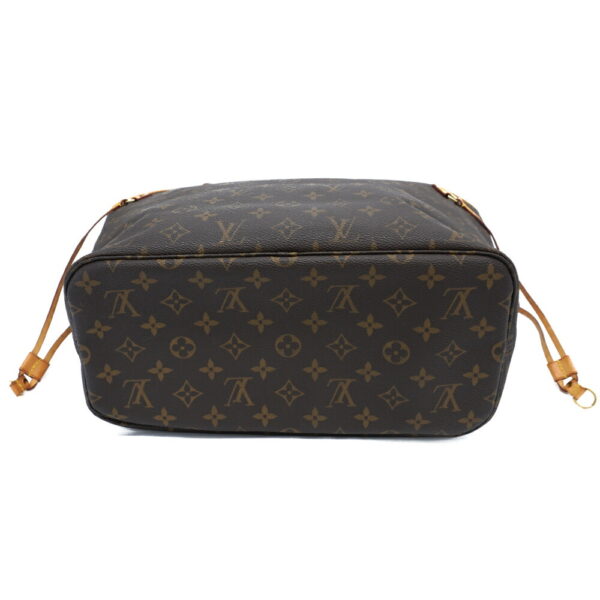 11358 3 Louis Vuitton Neverfull MM Monogram Tote Bag Brown