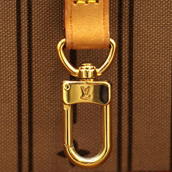 11358 9 Louis Vuitton Neverfull MM Monogram Tote Bag Brown