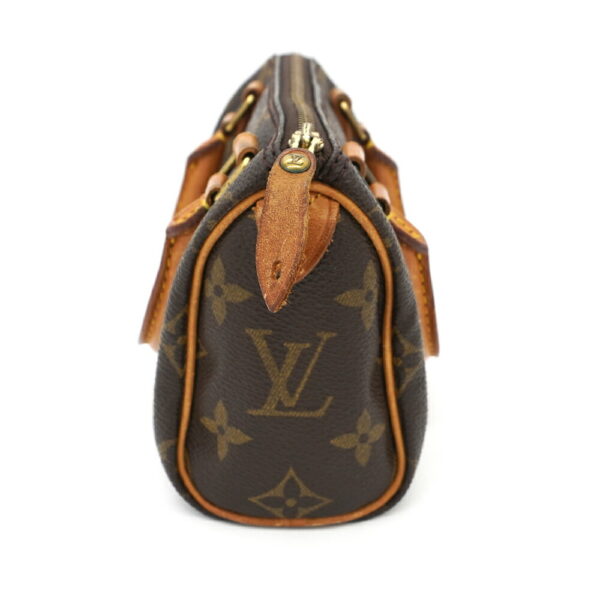 11361 2 Louis Vuitton Mini Speedy Monogram Handbag Brown