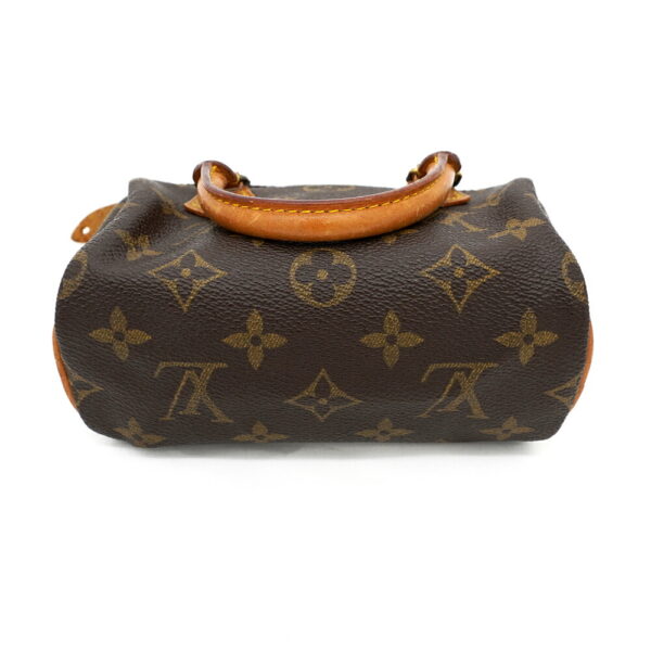 11361 4 Louis Vuitton Mini Speedy Monogram Handbag Brown