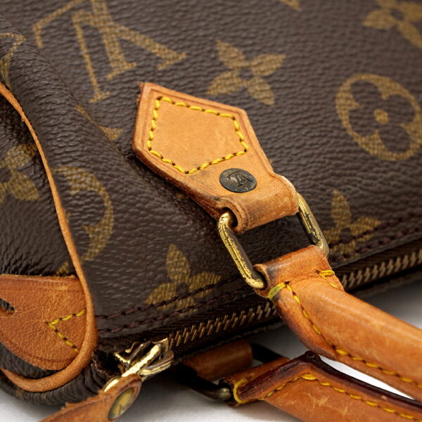 11361 7 Louis Vuitton Mini Speedy Monogram Handbag Brown