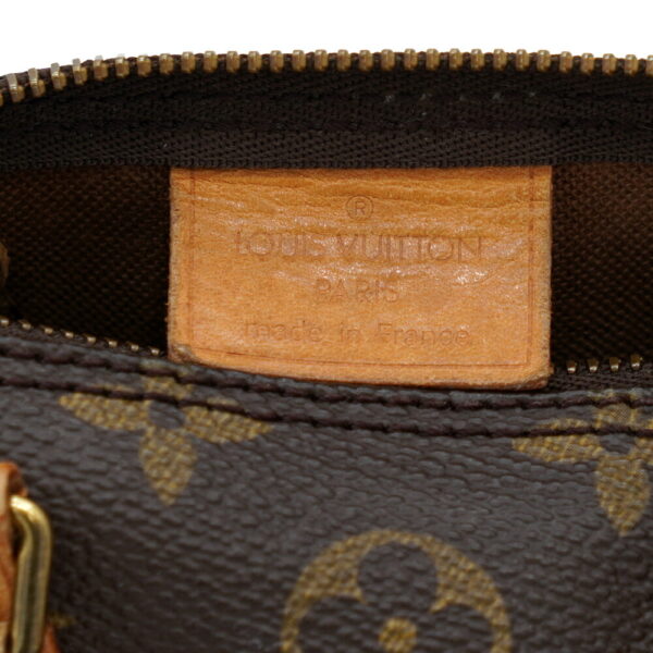 11361 8 Louis Vuitton Mini Speedy Monogram Handbag Brown