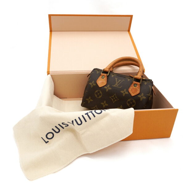 11370 1 Louis Vuitton Mini Speedy Monogram Handbag Brown