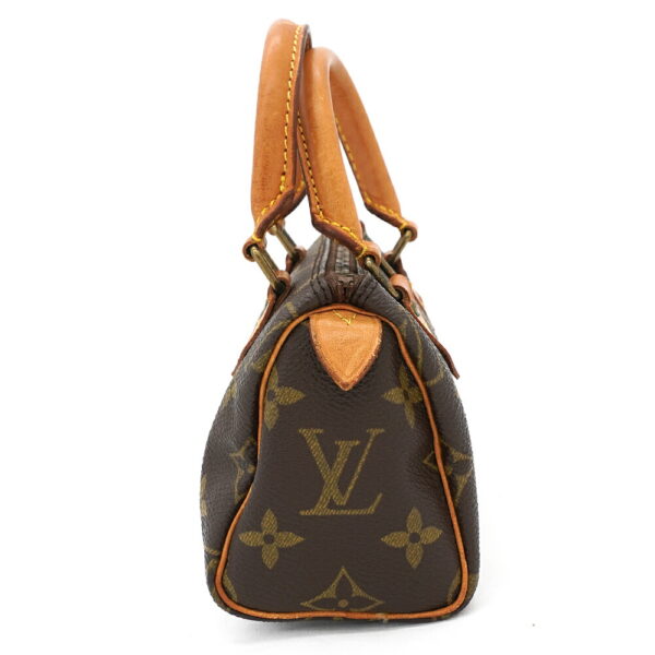 11370 4 Louis Vuitton Mini Speedy Monogram Handbag Brown