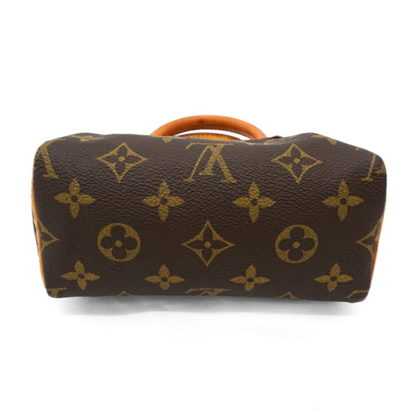 11370 5 Louis Vuitton Mini Speedy Monogram Handbag Brown