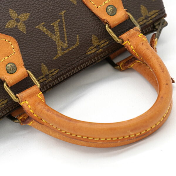 11370 7 Louis Vuitton Mini Speedy Monogram Handbag Brown