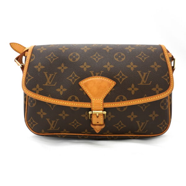 11371 2 Louis Vuitton Sologne Shoulder Bag Monogram Brown