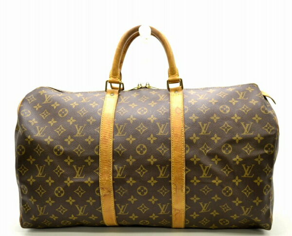 11401464 Louis Vuitton Monogram Keepall 50 Bag Canvas Brown