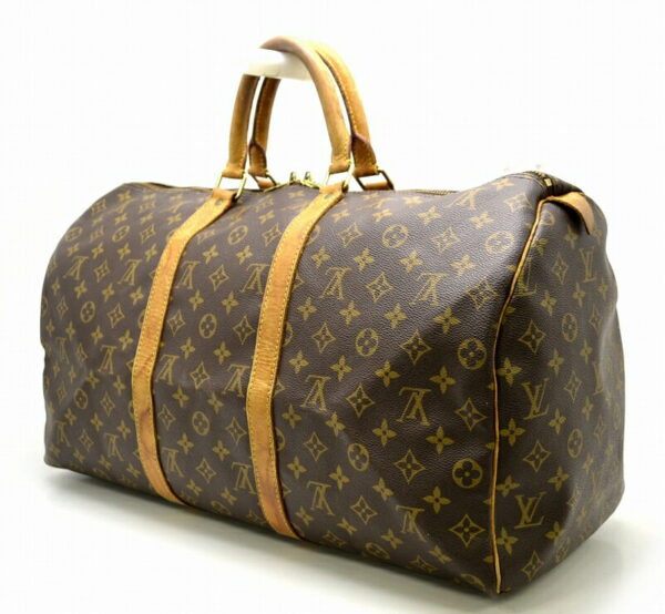 11401464 1 Louis Vuitton Monogram Keepall 50 Bag Canvas Brown