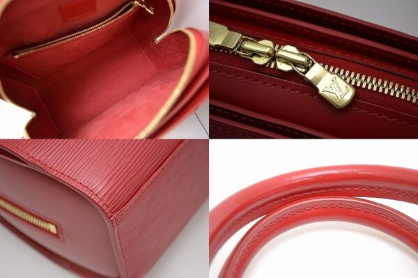 11401494 2 Louis Vuitton Epi Pont Neuf Handbag Leather Castilian Red