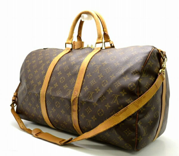 11410065 1 Louis Vuitton Monogram Keepall Bandouliere 50 Bag Canvas Brown