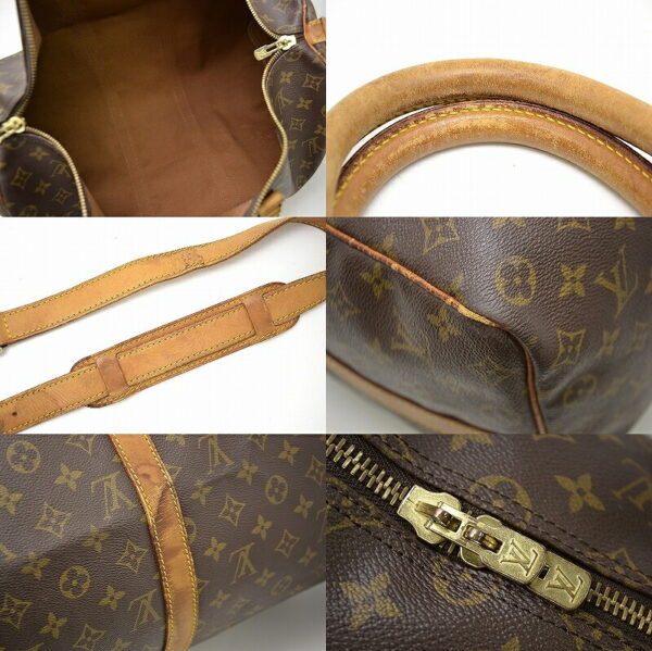 11410065 2 Louis Vuitton Monogram Keepall Bandouliere 50 Bag Canvas Brown