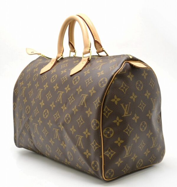 11410464 1 Louis Vuitton Monogram Speedy 35 Bag Canvas Brown